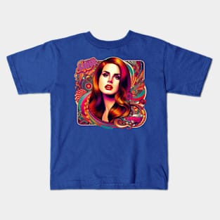 Lana Del Rey - Psychedelic Americana Kids T-Shirt